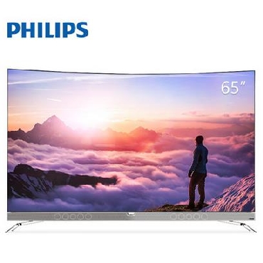 Philips飞利浦 65POD901CT3 65英寸4K曲面流光溢彩电视