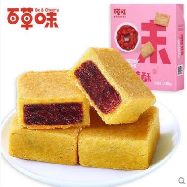 【百草味-蔓越莓酥300g】零食点心 台湾风味小吃糕点盒装