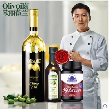 欧丽薇兰高多酚金橄榄特级初榨橄榄油1L 烹调凉拌食用油橄榄油