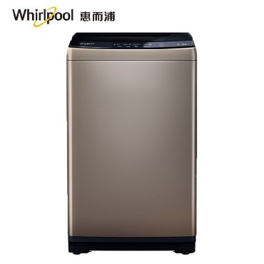 惠而浦（Whirlpool）波轮洗衣机EWVP114018G 金色 9公斤 钢化玻璃盖板 全自动 洗