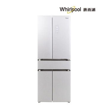 惠而浦(Whirlpool) BCD-406WMGBIW 406升创新中字门设计 变频对开门冰箱 风